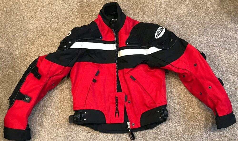 WOMENS JOE ROCKET MOTORCYCLE JACKET WITH REMOVABLE INSULATED JACKET, SIZE SMALL